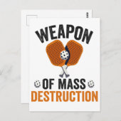 大量破壊兵器 面白い ピックルボール スポーツ ポストカード (正面/裏面)