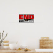 大量絶滅を終えろ! – オーストリアのポスター ポスター (キッチン)