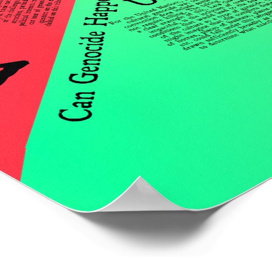 大量虐殺の地図 ポスター (角)