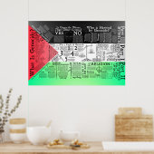 大量虐殺の地図 ポスター (キッチン)