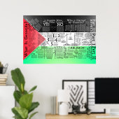 大量虐殺の地図 ポスター (ホームオフィス)