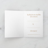 大量販売金ゴールド十字誕生日記念日 サンキューカード (内部)