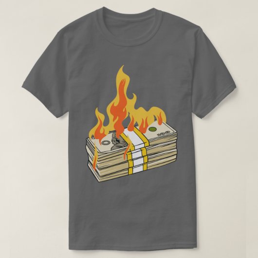 大金が燃え尽きる Tシャツ (デザイン正面)