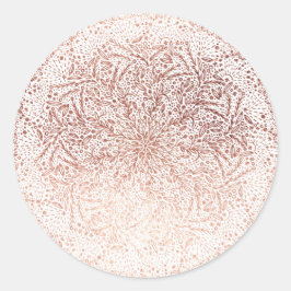 大金ゴールドスパークルクリスマスホリデーラウンドステッカー ラウンドシール