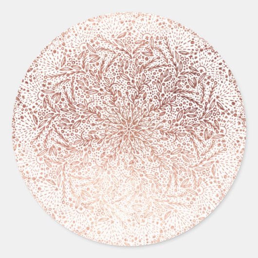 大金ゴールドスパークルクリスマスホリデーラウンドステッカー ラウンドシール (正面)