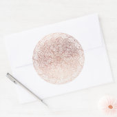 大金ゴールドスパークルクリスマスホリデーラウンドステッカー ラウンドシール (封筒)