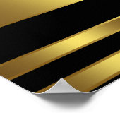 大金ゴールドハイヒール誕生日パーティバナー ポスター (角)