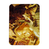 大金ゴールド像京都日本抽象芸術 マグネット (縦)