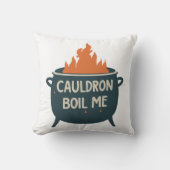 大釜が私を沸かす:お洒落魔法への冒険 クッション (正面)