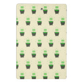 大釜と泡立つ緑の醸造ハロウィーン ミニクリップボード (裏面)