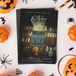 大釜の魔女のハロウィン誕生日パーティー 招待状