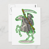 大鎌を持つ馬の死神 ポストカード (正面/裏面)