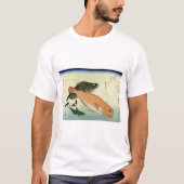 大門畑・白天台 – 広重の魚プリント Tシャツ (正面)