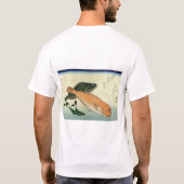 大門畑・白天台 – 広重の魚プリント Tシャツ (裏面)