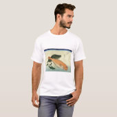 大門畑・白天台 – 広重の魚プリント Tシャツ (正面フル)