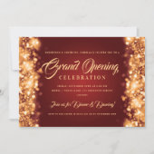 大開フォーマル企業の口金ゴールド赤灯 招待状 (正面)