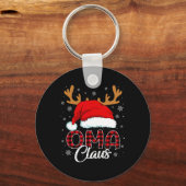 大間クロースサンタハトレンデアレッドライドマッチングファ キーホルダー (正面)