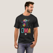 大間デイジー花可愛い母 Tシャツ (正面フル)
