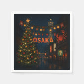 大阪の素敵なクリスマスの夜 スタンダードカクテルナプキン (正面)