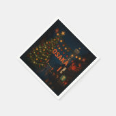 大阪の素敵なクリスマスの夜 スタンダードカクテルナプキン (角)