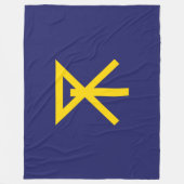 大阪国旗（日本） フリースブランケット (正面)