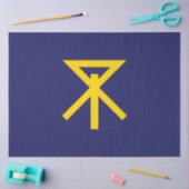 大阪国旗（日本） 薄葉紙 (クラフト)