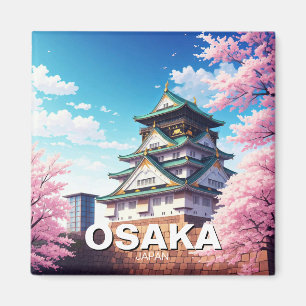 大阪城日本さくらんぼ マグネット