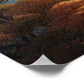 大阪城日本ランドスケープヴィンテージ旅行 ポスター (角)