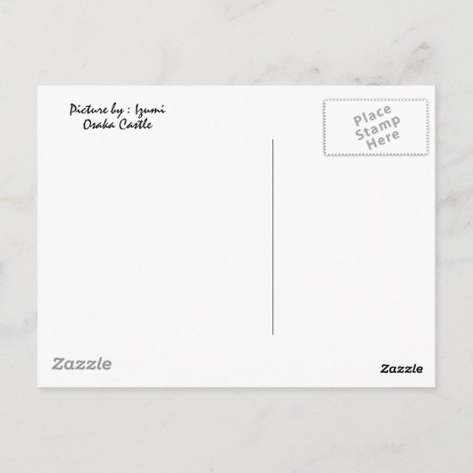 大阪城 ポストカード (裏面)