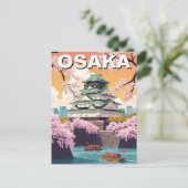 大阪城 日本 ポストカード (スタンド正面)