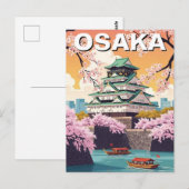 大阪城 日本 ポストカード (正面/裏面)