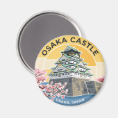 大阪城 日本 マグネット (正面/裏面)