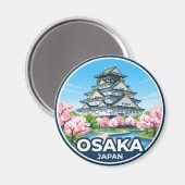 大阪城 日本 マグネット (正面/裏面)
