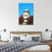大阪城 日本 秋 紅葉 旅行 キャンバスプリント (インサイチュ (寝室))