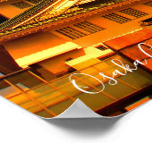 大阪城（日没ver.） ポスター (角)