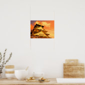 大阪城（日没ver.） ポスター (キッチン)