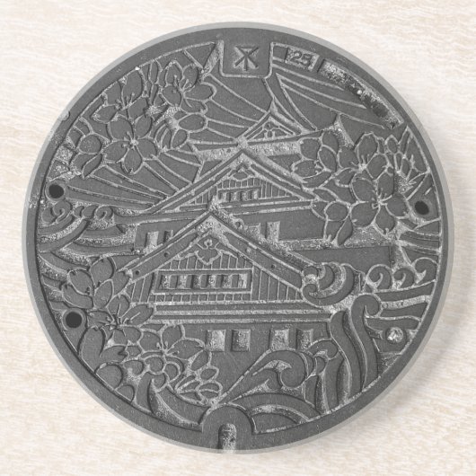 大阪市のマンホール コースター (正面)