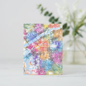 大阪市地図 ポストカード (スタンド正面)