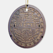 大阪市水道局排水栓のマンホール セラミックオーナメント (左)