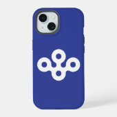 大阪府国旗 iPhone 15ケース (裏面)
