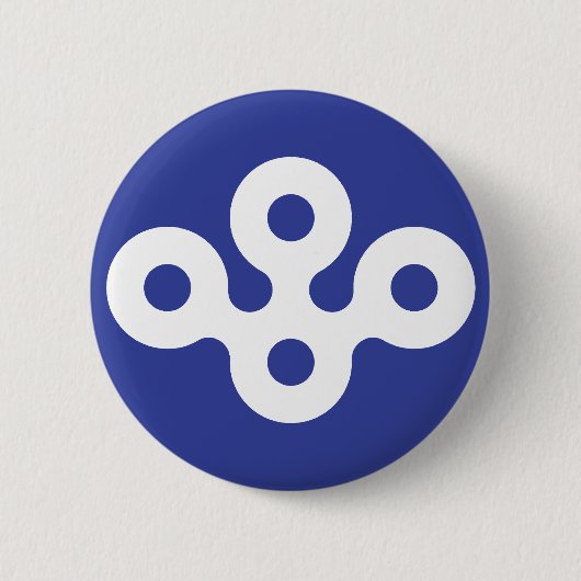 大阪府、日本 缶バッジ (正面)