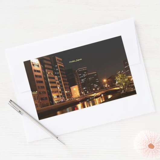 大阪府 長方形シール (封筒)