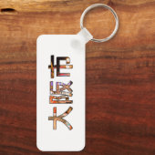 大阪日本キーチェーン長方形 キーホルダー (裏面)