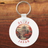 大阪日本レトロ動揺してサークル キーホルダー (裏面)