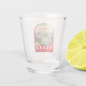 大阪日本山富士旅行芸術エンブレム ショットグラス (裏面)