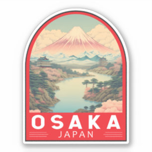 大阪日本山富士旅行芸術エンブレム シール