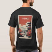 大阪日本旅行ポスター Tシャツ (裏面)