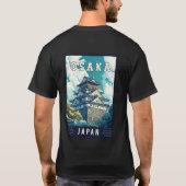 大阪日本旅行ポスター Tシャツ (裏面)