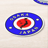 大阪日本 ラウンドペーパーコースター (アングル)