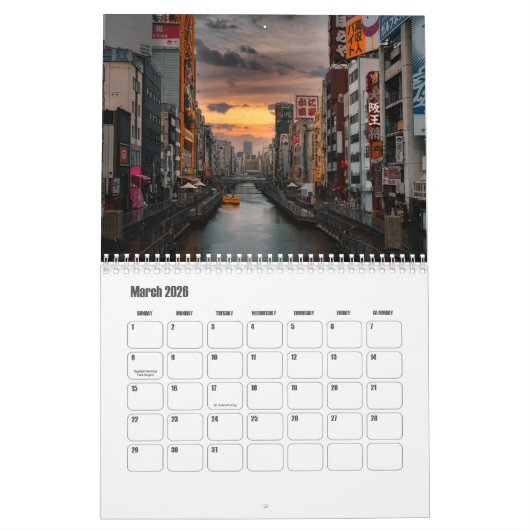 大阪暦 カレンダー (3月 2026)